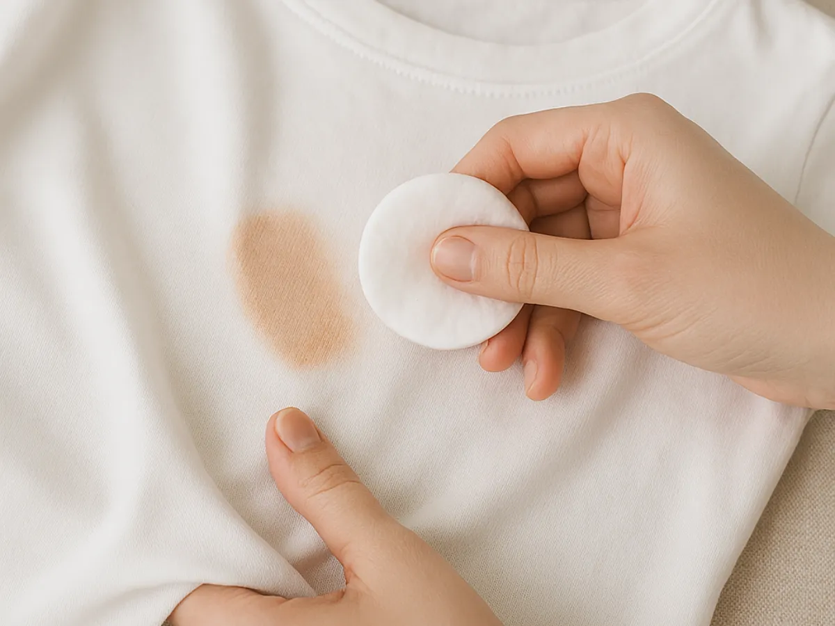 Quitar manchas de maquillaje de la ropa