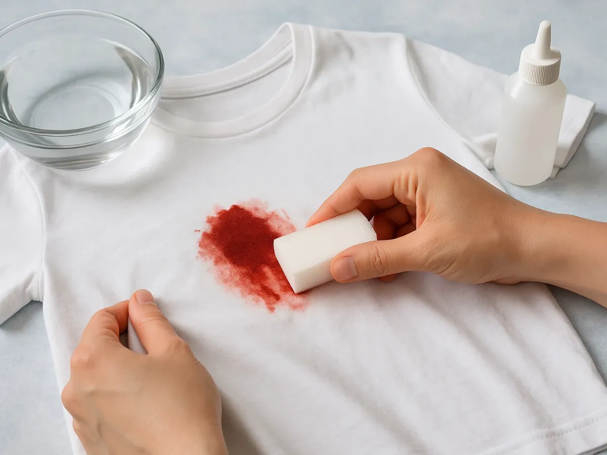 Quitar sangre de ropa blanca sin dañar